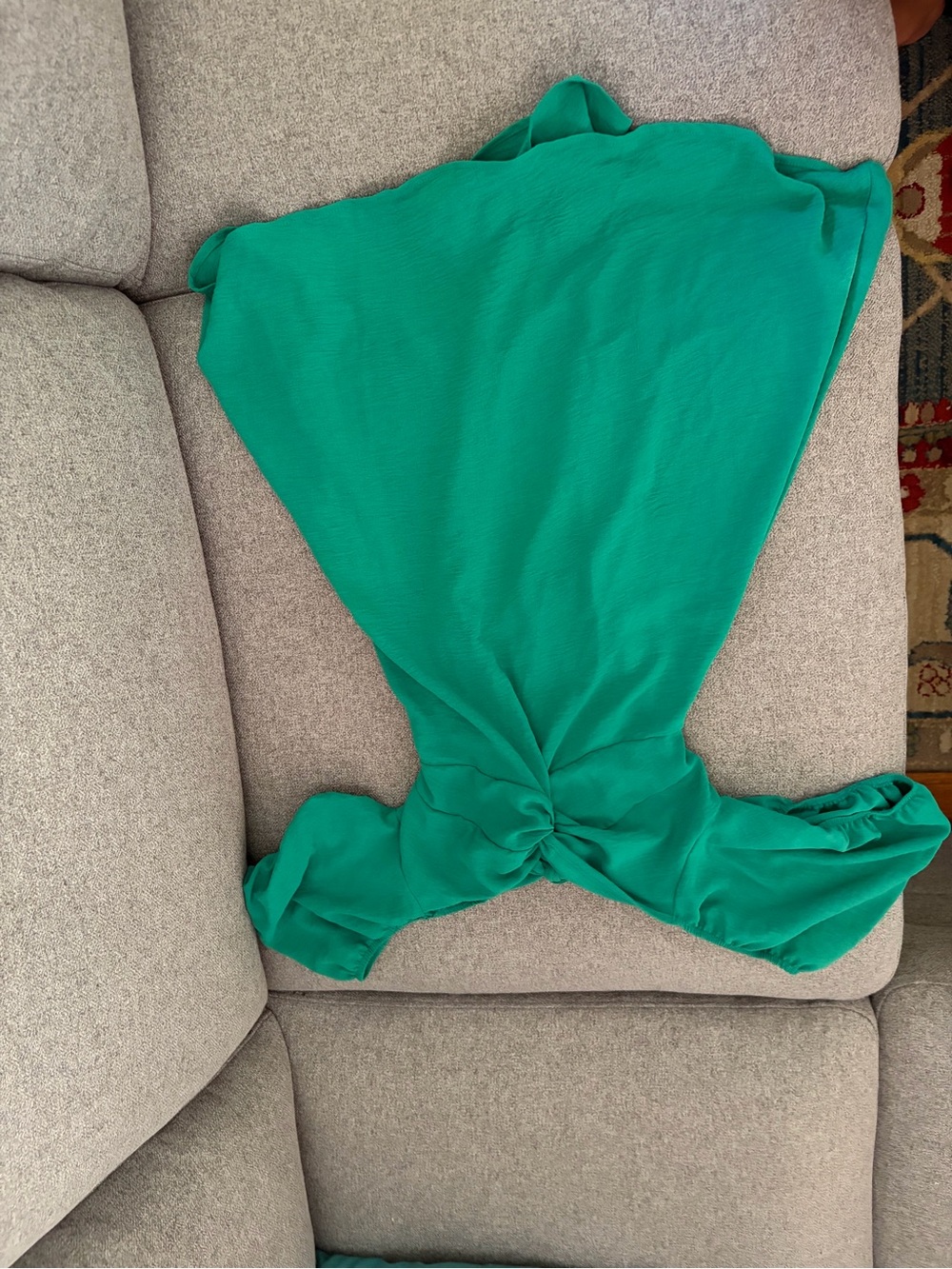 Altar'd State Green Tie-Back Dress